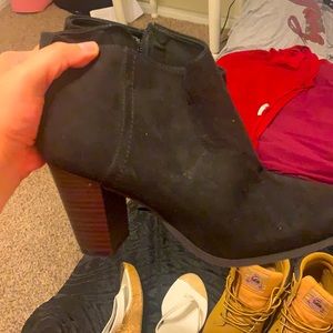 Selling booties and wedges.Some size is 8.5-9. Message me for more information